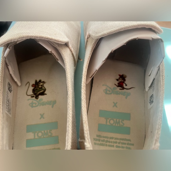TOMS Disney Cinderella Deconstructed Alpargatas Gus & Jacques Slip On Size 7 - Picture 4 of 8